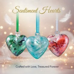 Glass Sentiment Hearts