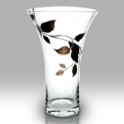 Gold Leaf 19cm Flared Vase