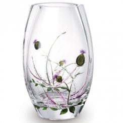 Heather & Thistle Spray 20cm Round Vase