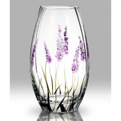 Lavender Round 20cm Glass Vase