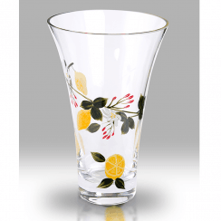 Lemon Grove 19cm Flared Glass Vase