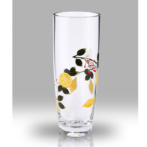 Nobile Glassware Lemon Grove 25cm Cylinder Glass Vase