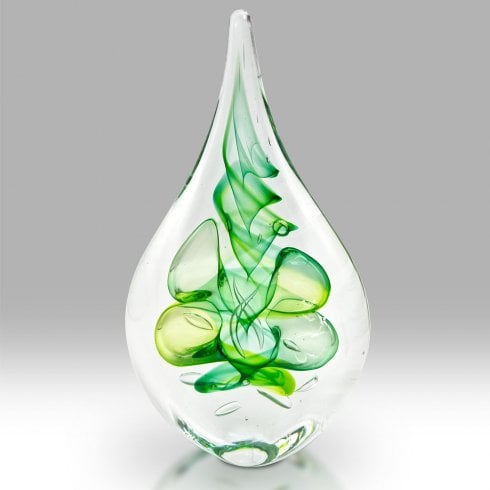 Nobile Glassware Lime Green Paperweight Crystal