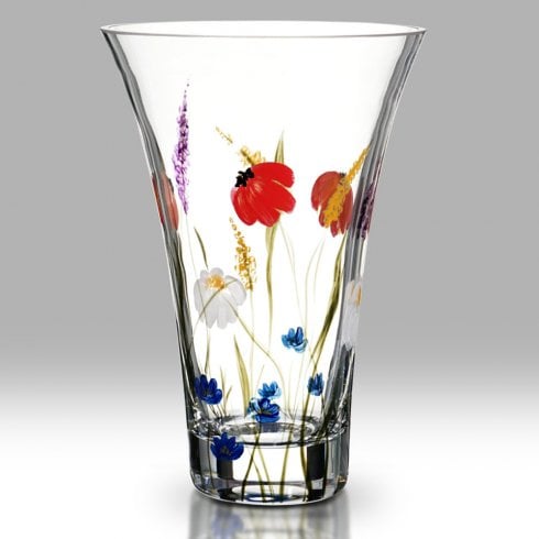 Nobile Glassware Meadow Flowers 19cm Flared Glass Vase