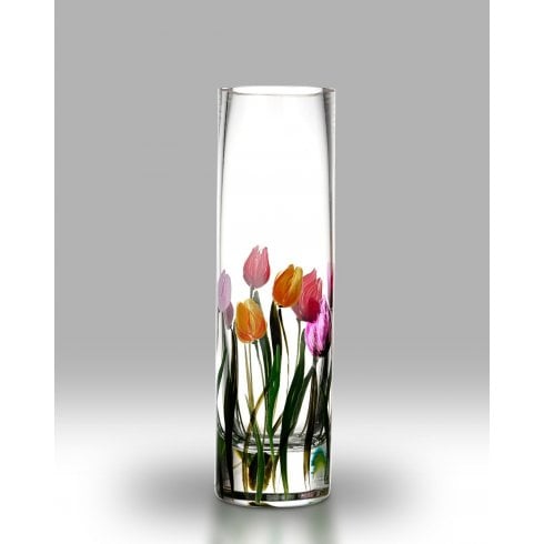 Nobile Glassware Rainbow Tulips 19.5cm Bud Vase