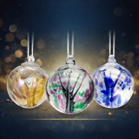 Nobile Glassware Sentiment Tree of Life Hanging Ornament