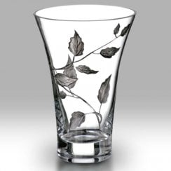 Silver Leaf 19cm Flared Vase