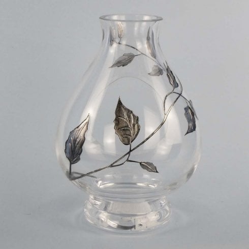 Nobile Glassware Silver Leaf 20cm Storm Lamp