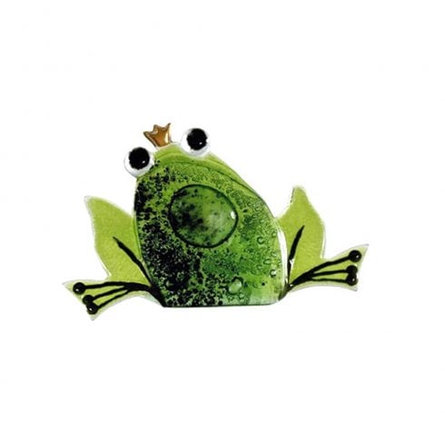 Nobile Glassware Small Green Glass Frog Ornament