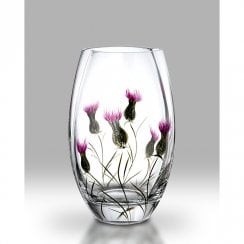 Thistle 20cm Round Glass Vase