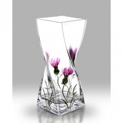 Thistle 20cm Twist Glass Vase