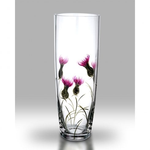 Nobile Glassware Thistle 25cm Cylinder Glass Vase