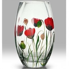 Wild Poppy 20cm Round Vase