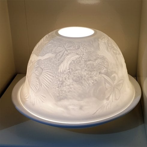 Nordic Lights Butterflies Tealight Candle Shade & Tray