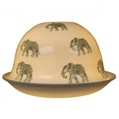 Coloured Elephant Tealight Candle Shade & Tray
