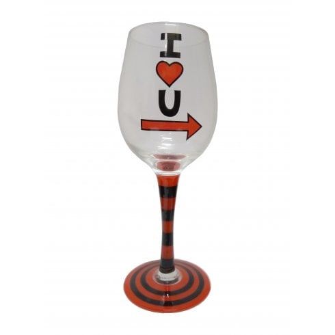 Our Name Is Mud I Love You Wine Glass