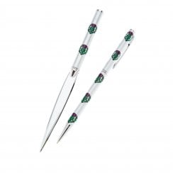 Pen & Letter Opener Set Thistle Matt