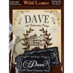 Personalised Wine Label Dave