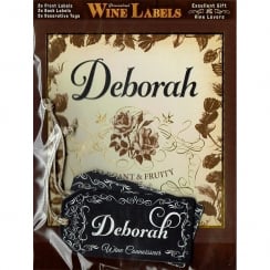 Personalised Wine Label Deborah