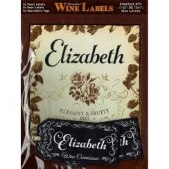 Personalised Wine Label Elizabeth