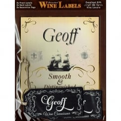 Personalised Wine Label Geoff
