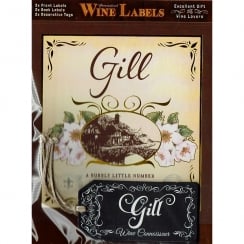 Personalised Wine Label Gill