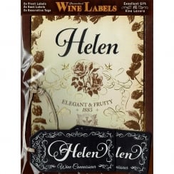 Personalised Wine Label Helen