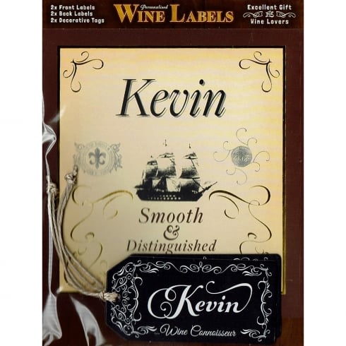 Mulberry Studios Personalised Wine Label Kevin