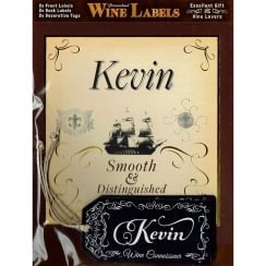Personalised Wine Label Kevin