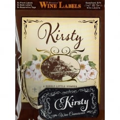 Personalised Wine Label Kirsty