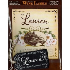 Personalised Wine Label Lauren