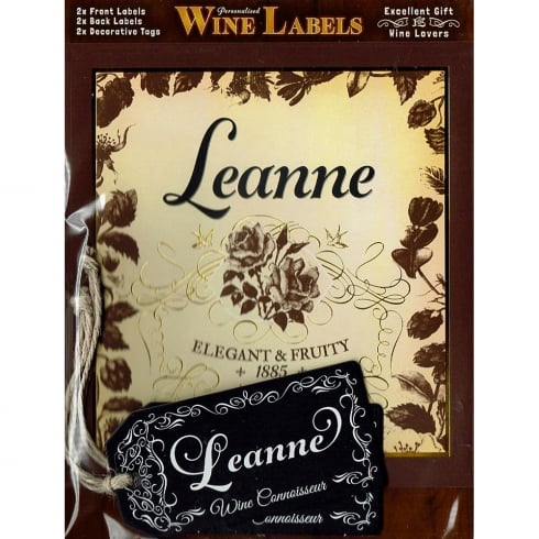 Mulberry Studios Personalised Wine Label Leanne