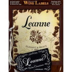Personalised Wine Label Leanne