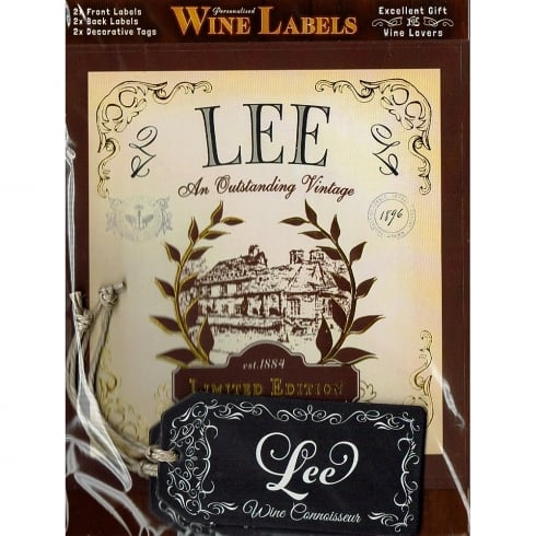 Mulberry Studios Personalised Wine Label Lee