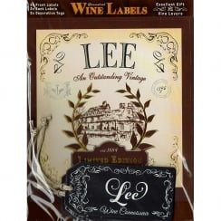 Personalised Wine Label Lee