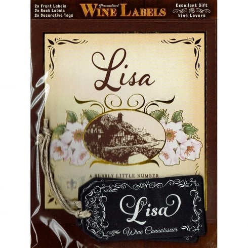 Mulberry Studios Personalised Wine Label Lisa