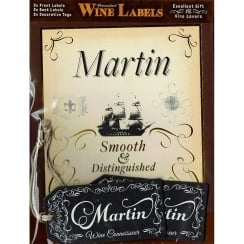 Personalised Wine Label Martin