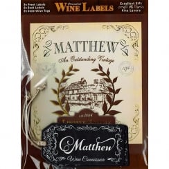 Personalised Wine Label Matthew