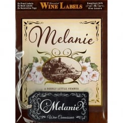 Personalised Wine Label Melanie