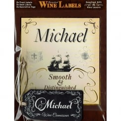 Personalised Wine Label Michael