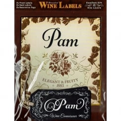 Personalised Wine Label Pam