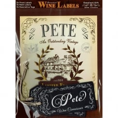 Personalised Wine Label Pete