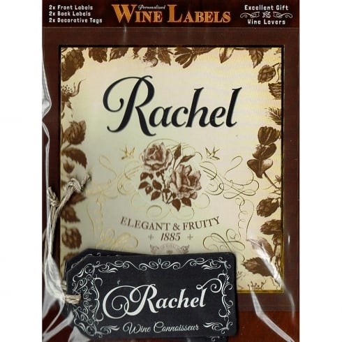 Mulberry Studios Personalised Wine Label Rachel