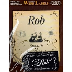 Personalised Wine Label Rob