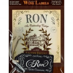 Personalised Wine Label Ron