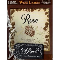 Personalised Wine Label Rose