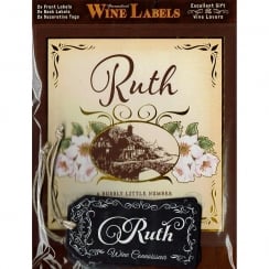 Personalised Wine Label Ruth