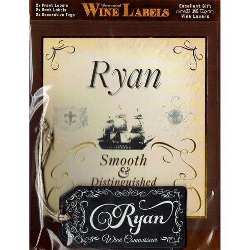 Mulberry Studios Personalised Wine Label Ryan