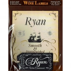 Personalised Wine Label Ryan