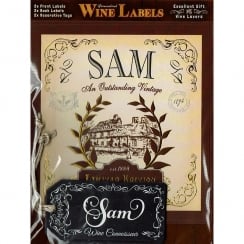 Personalised Wine Label Sam